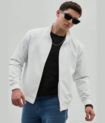 PLUS PARADISE Polyester Men's Windcheater Jacket - White ( Pack of 1 )