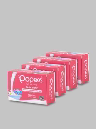 Popees Grade 1 Baby Soap - Pack of 4-100 GM