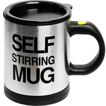 Self Stirring Coffee Mug Cup -Funny Electric Stainless Steel Automatic Self Mixing&Spinning Home Office Travel Mixer Cup Best Cute Christmas Birthday Gift Idea for Men Women Kids