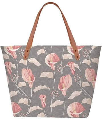 SAKWOODS Light Grey Canvas Tote Bag