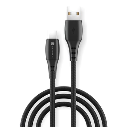 Portronics POR 1161 Konnect A USB-A to USB Type-C Fast Charging Cable | High-Speed Data Sync Cable | Durable Tangle-Free Charging Cord for Android Smartphones, Tablets, Power Banks & Type-C Devices | 1M (Random Color) Portronics POR 1161 Konnect A USB-A to USB Type-C Fast Charging Cable | High-Speed Data Sync Cable | Durable Tangle-Free Charging Cord for Android Smartphones, Tablets, Power Banks & Type-C Devices | 1M (Random Color)