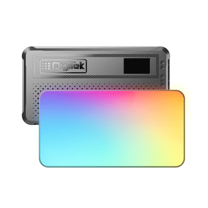 Digitek (LED-D130 RGB) 12W Portable Video LED Light, 130pcs LED with 2500K±9900K, Built-in 4000mAh Battery, 21 FX Modes, HSI 360°, 0-100% Brightness Control, 1/4" Screw Mount, For Photo & Video