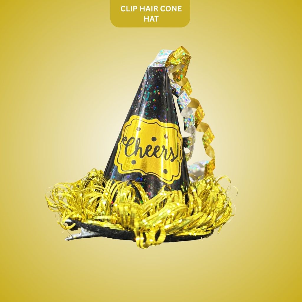 Clip Hair Cone Hat Black - Party and Festive Needs | Buy online on ZillyBuy