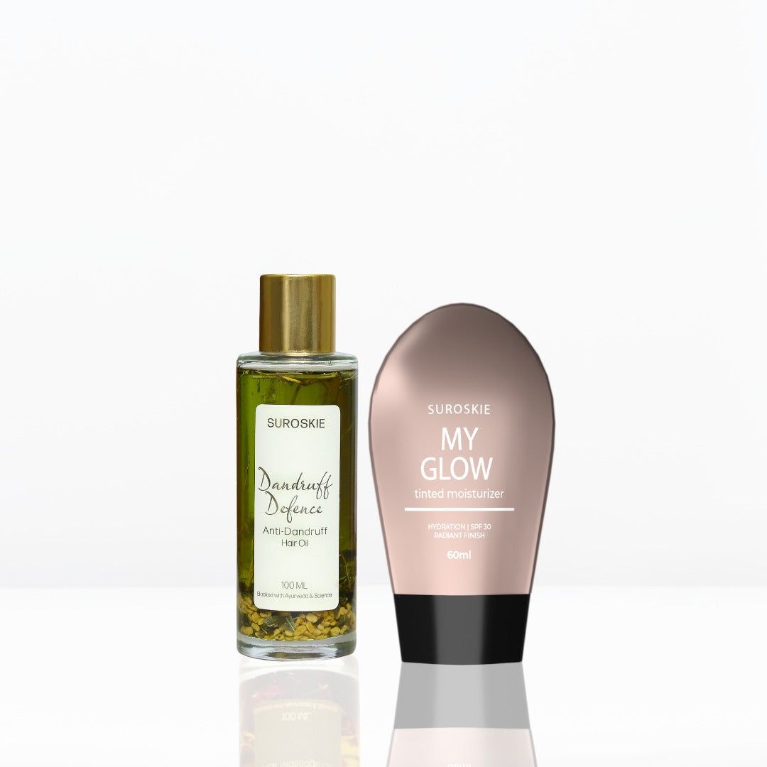 My Glow Combo With Mini Dandruff Defence Hair Oil-Light