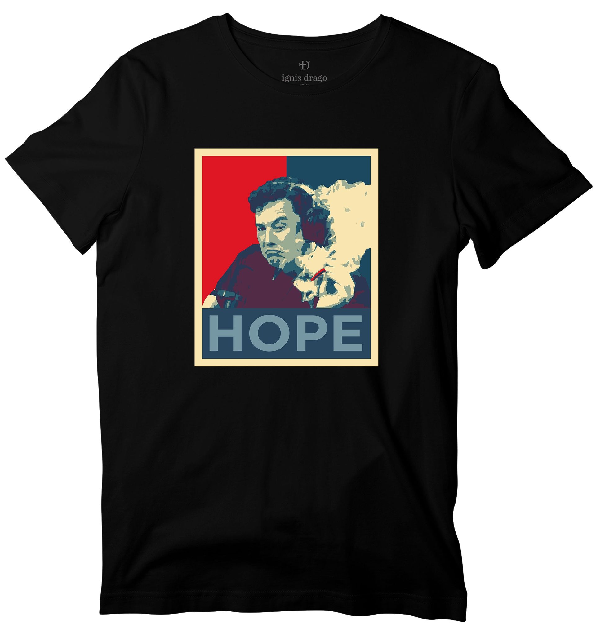 Elon Musk "Hope" T-shirt-36 - XS / Black