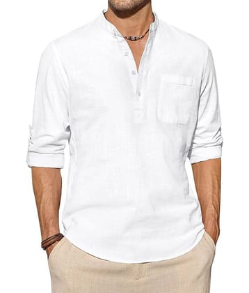 Vida Loca Black Cotton Blend Men's Shirt Style Kurta ( Pack of 1 )