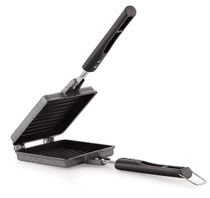 RUPIKA | Non-Stick Jumbo Gas Toaster | Big Bread Sandwich Maker Grill with Bakelite Handles | Heavy-Duty Home Gas Griller