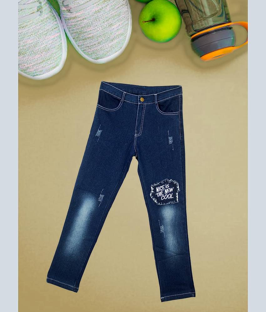 Me N My CLOSET Pack of 1 Boys 100% Cotton Jeans ( Blue )