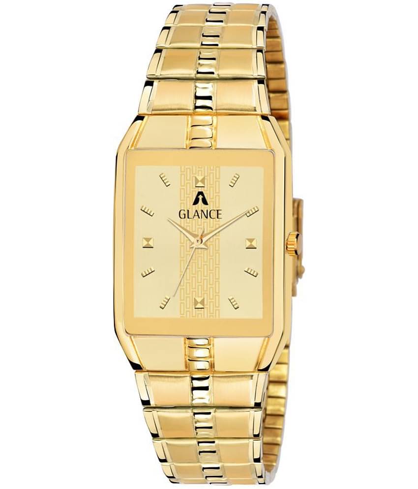 Aglance - Gold Stainless Steel Analog Men's Watch