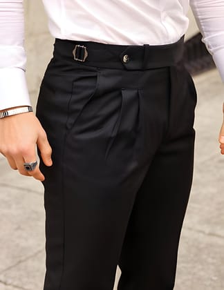 Black Signature Formal Gurkha Pants by ITALIAN VEGA®-28