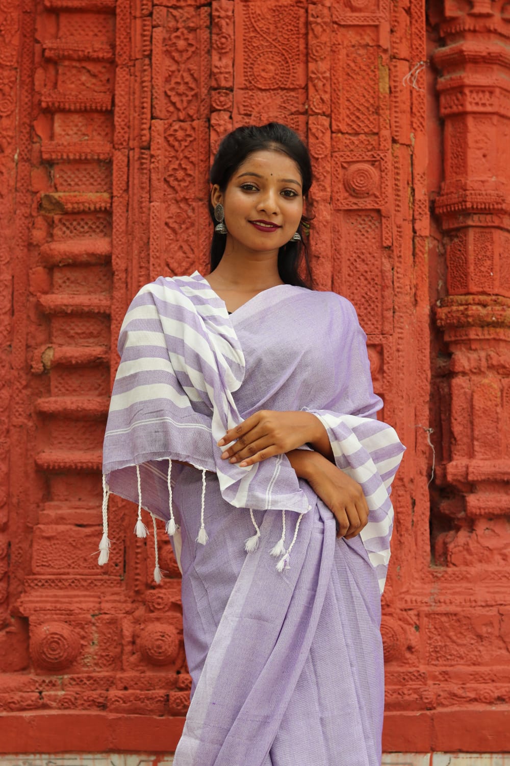 PURE COTTON CHECK SAREE