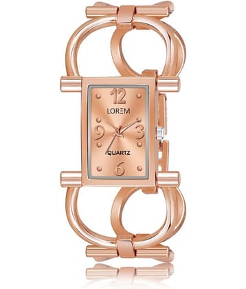 Lorem - Rose Gold Metal Analog Womens Watch