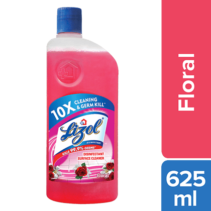 Lizol Floor Cleaner Floral, 625 ml