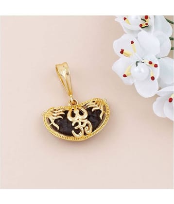 PAYSTORE Gold Plated Classic designer Pendant Locket OM Trishul Pendant For Men