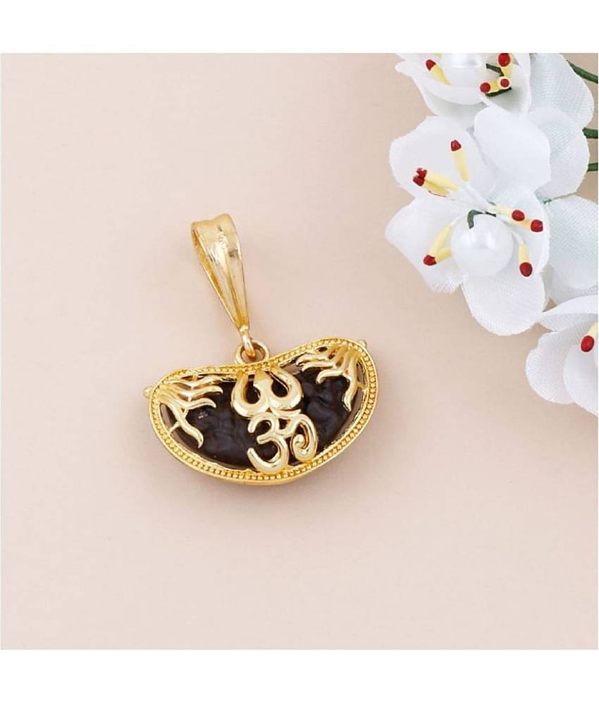 PAYSTORE Gold Plated Classic designer Pendant Locket OM Trishul Pendant For Men