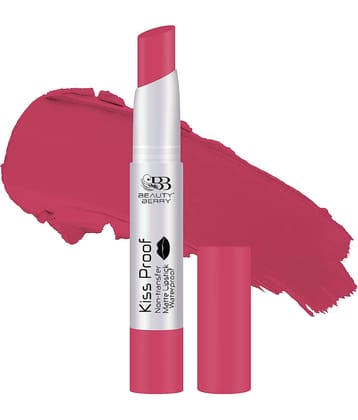 Beauty Berry Kiss Proof Matte Highly Pigmented Lipstick 2.1g, Pink (Shade - 18)