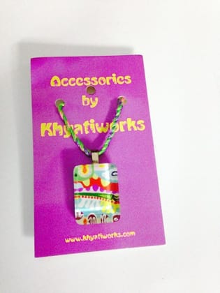 Fresco - Small Rectangle Glass Pendant