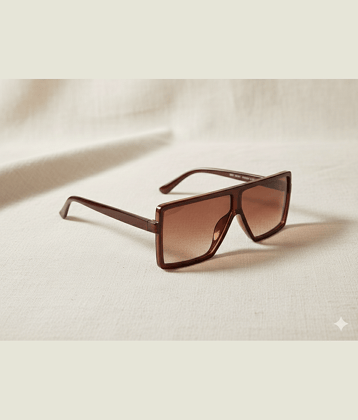 Elligator Brown Square Sunglasses ( Pack of 1 )