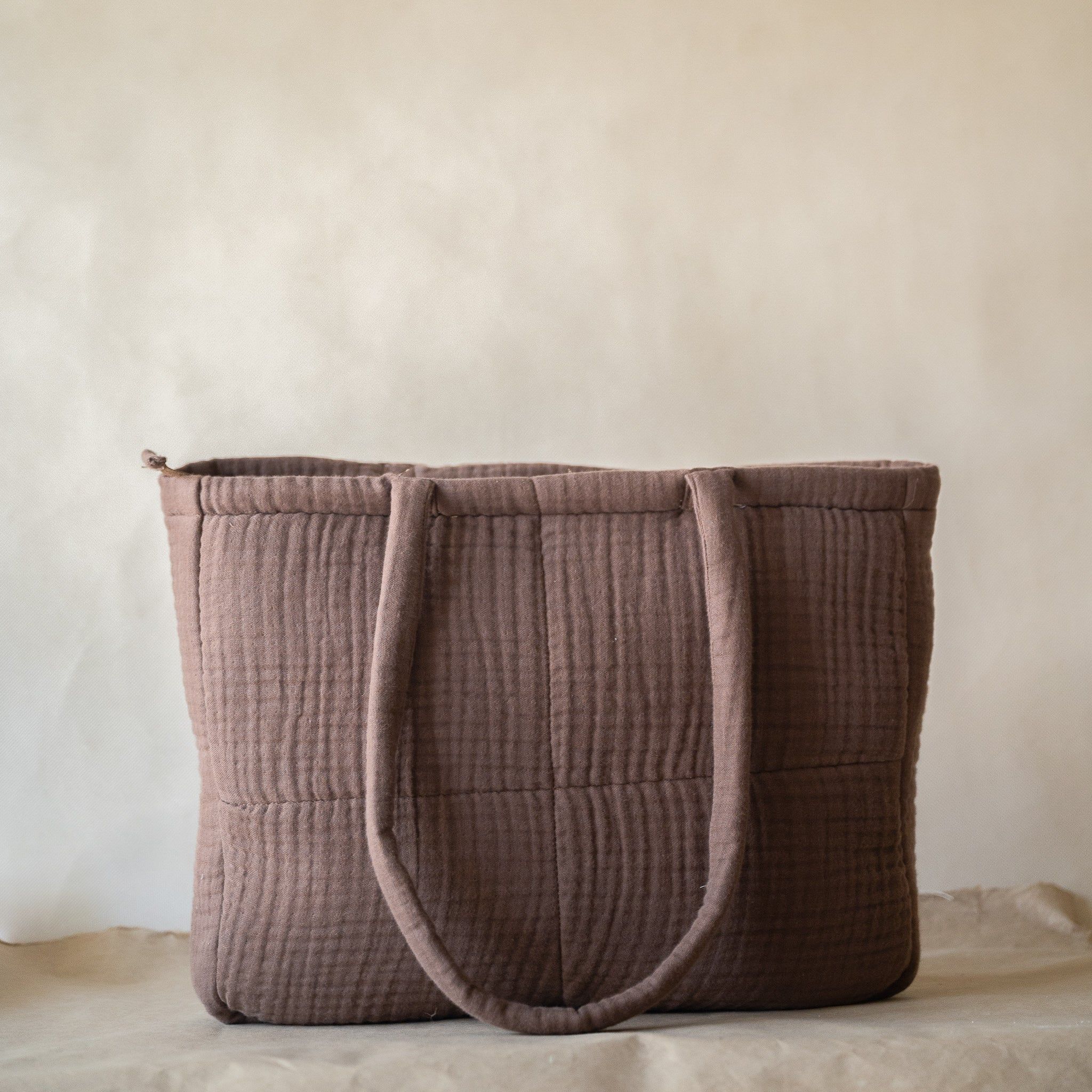 Fyra Grid Tote-Regular / Espresso