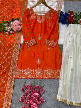 Party Wear Designer Top And Plazzo With Fancy Dupatta