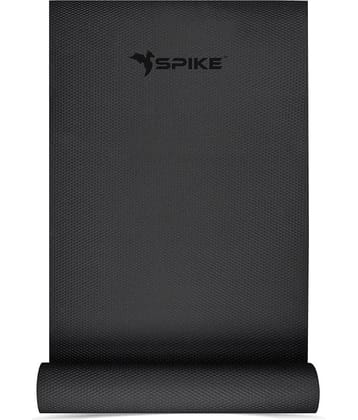 Spike - Black Natural Rubber Yoga Mat ( Pack of 1 )