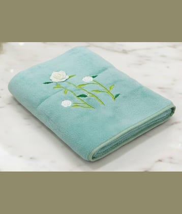 MILAP Pack of 1 Microfibre Below 300 -GSM Bath Towel ( Teal )