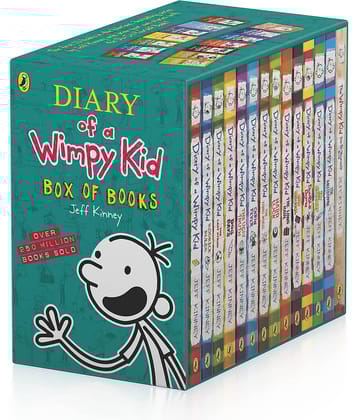 Diary of a Wimpy Kid - Box of Books (Books 1 - 13 + DIY book)