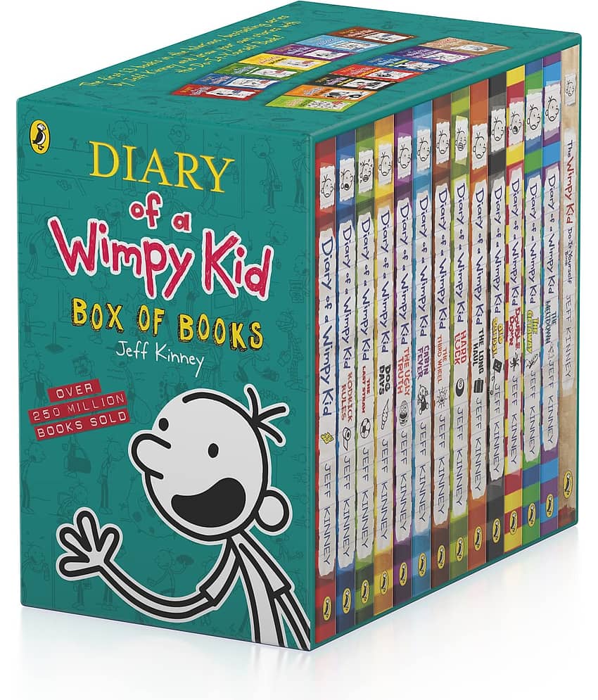 Diary of a Wimpy Kid - Box of Books (Books 1 - 13 + DIY book)