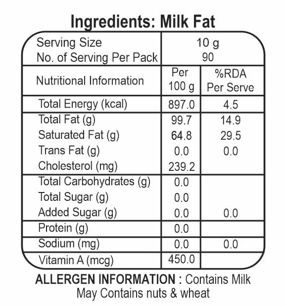 VERKA GHEE 1 LITRE TIN