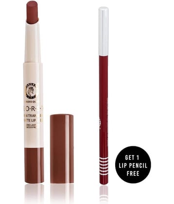 Colors Queen Kiss Proof Matte Lipstick Brown Pack of 2 2.1 g