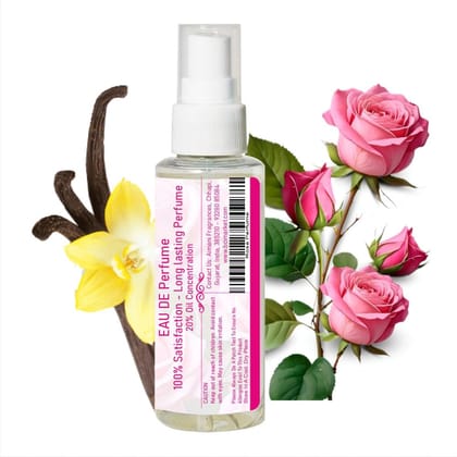 Aimani ROSENILLA Rose Venilla | 36 Hours Lasting | Luxury Gift Pack | Special for Women | 50ml Perfume Spray