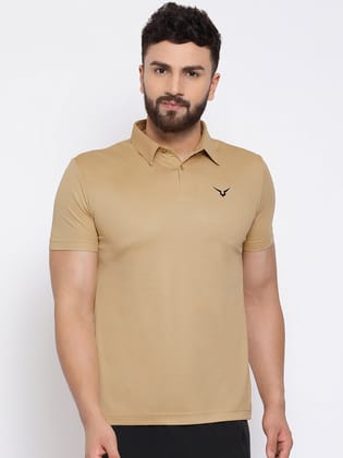 Invincible Men’s Classic Polo Tee-Beige / S