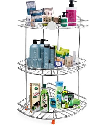 Winstar - Silver Stainless Steel Storage Racks ( Pack of 1 )