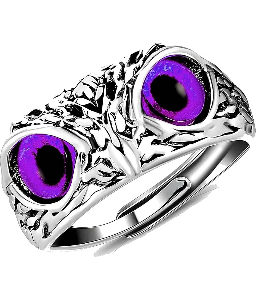 Silver Shine - Purple Rings ( Pack of 1 )