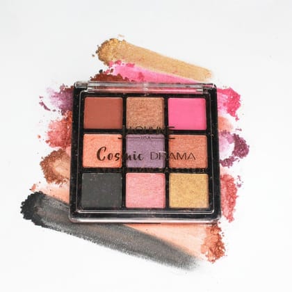 Jaquline USA Cosmic Drama Twilight Eyeshadow Palette 9 in 1, Matte & Shimmer Shades, Rich Smooth Texture, long lasting and Enriched with Sesame Oil (9.9gm) Jaquline USA Cosmic Drama Twilight Eyeshadow Palette 9 in 1, Matte & Shimmer Shades, Rich Smooth Texture, long lasting and Enriched with Sesame Oil (9.9gm)