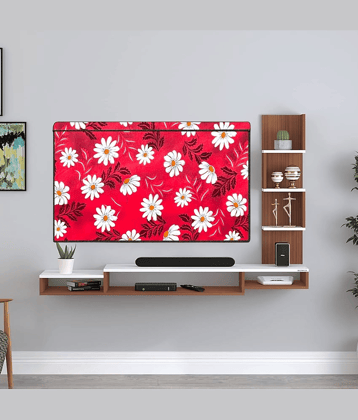 KALRA MAGIC Single Polyester Red TV Cover for Sony 81cm (32 in) LED/LCD TV