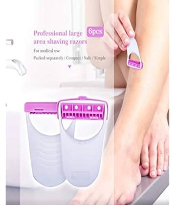 MAX Razor Blades Full Body Shave Reusable Razors Safety Razor 5 Blades 6 Pcs Pack of 6