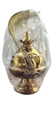 Exquisite Brass Pooja Needs Set