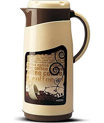 Milton Viva Tuff 1500 Insulated Inner Stainless Steel Jug, 1.35 Litre, 1 Piece, Brown | BPA Free | Hot and Cold | Easy to Carry | Leak Proof | Tea Jug | Coffee Jug | Water Jug | Hot Beverages