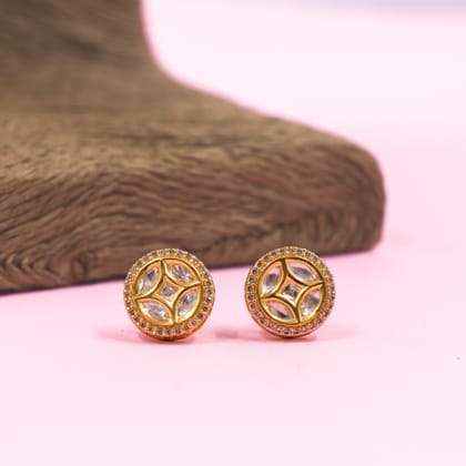 Auri Zircon Polki Earrings