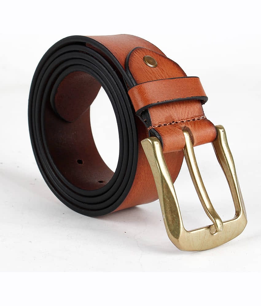 CIMONI - Tan Leather Men's Formal Belt ( Pack of 1 )