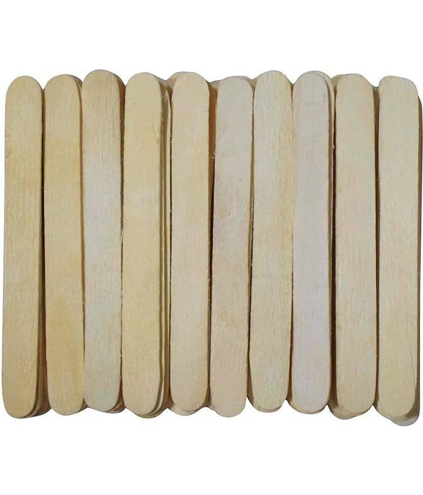 Vardhman Natural Wooden Ice Cream Popsicle Sticks - 200 Pcs