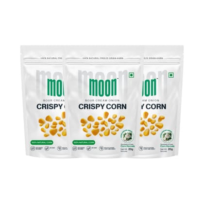 Moon Sour Cream Onion Crispy Corn, 20 gm - Pack of 3