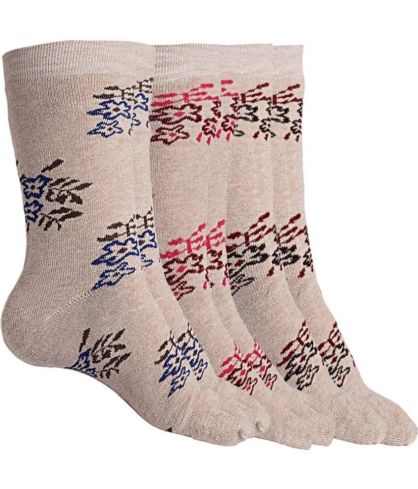 Texlon - Multicolor Woollen Women's Mid Length Socks ( Pack of 3 )