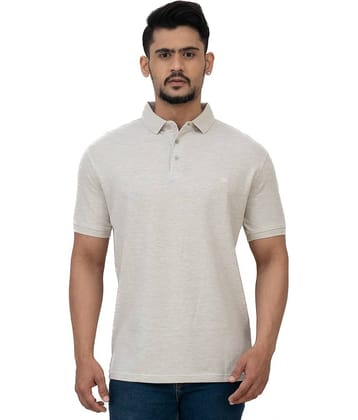 Cotstyle Pack of 1 Cotton Blend Regular Fit Self Design Half Sleeves Men's Polo T Shirt ( Pink )