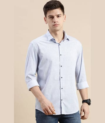 Showoff Cotton Blend Regular Fit Printed Full Sleeves Men's Casual Shirt - Blue ( Pack of 1 )