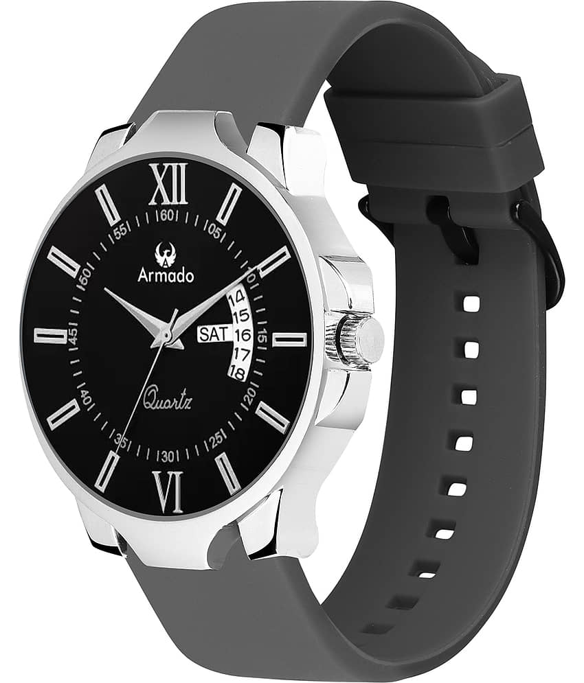 Armado Black Silicon Analog Men's Watch