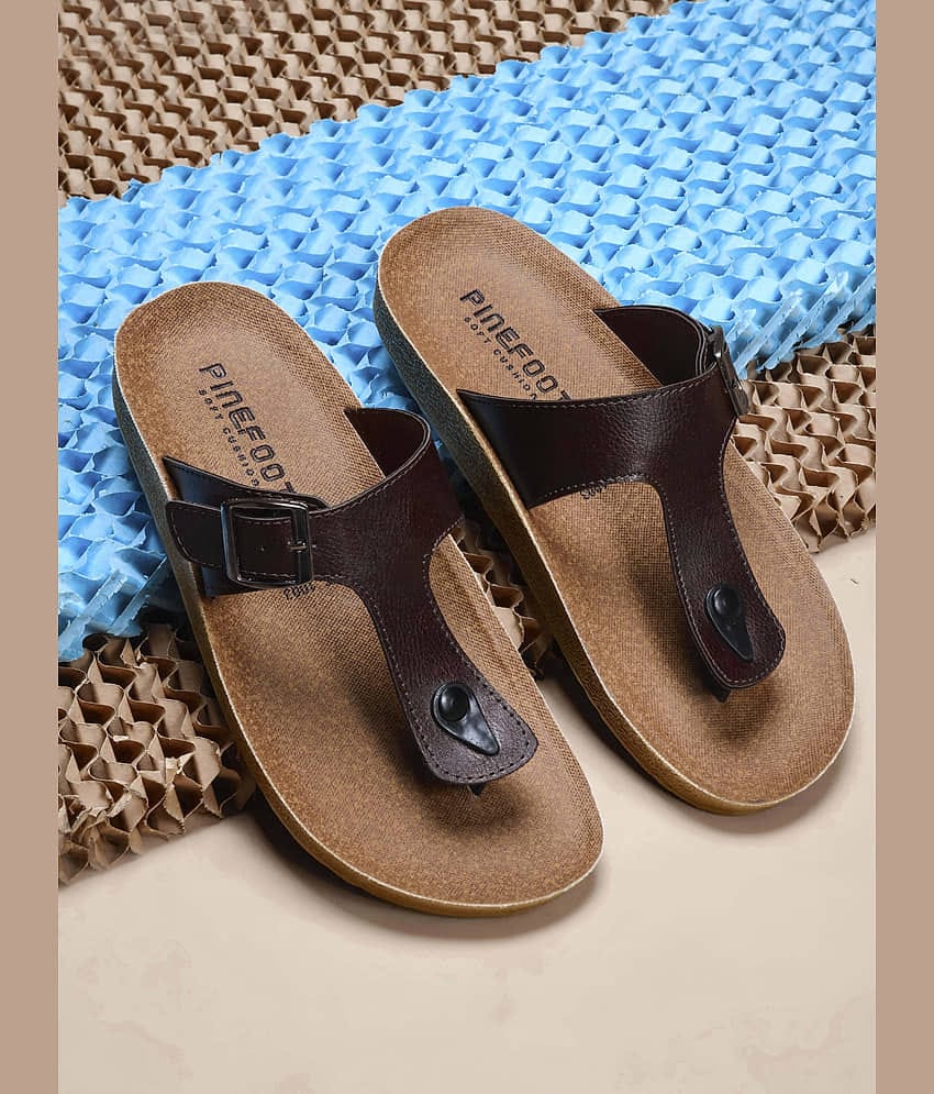 PUPINE Tan Men's Slide Flip Flop
