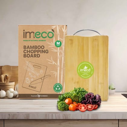 IMECO Dual Sided Bamboo Chopping Board (Medium) | Durable & Eco-Friendly Kitchen Tool | Daily Food Prep IMECO Dual Sided Bamboo Chopping Board (Medium) | Durable & Eco-Friendly Kitchen Tool | Daily Food Prep