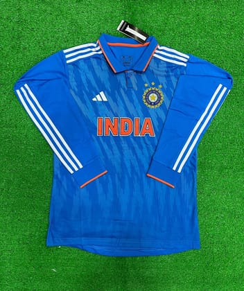 India ICC Cricket World Cup 2023 Jersey FULL SLEEVE [Fan Version]-S